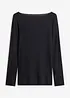Ultralight Langarmshirt mit U-Boot-Ausschnitt aus Kaschmir-Mix, bonprix