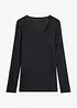 Ultralight Langarmshirt mit Rundhals-Ausschnitt aus Kaschmir-Mix, bonprix