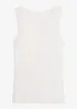 Ultralight Unterhemd mit V-Ausschnitt und Spitze aus Kaschmir-Mix, bonprix