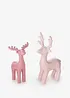 Objet déco rennes (ens. 2 pces), bonprix