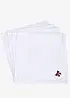 Stoffservietten aus Bio-Baumwolle mit Stickerei (4er Pack), bonprix