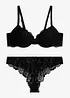 Soutien-gorge à coques + string en dentelle (ens. 2 pces), bonprix