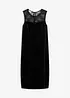 Kleid aus Samt mit Spitzeneinsatz, bonprix