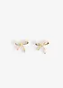 Boucles d’oreilles nœud en acier inoxydable, bonprix