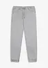 Relaxed-Fit Schlupfhose aus reinem Baumwoll-Twill, Tapered, bonprix