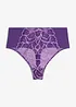 String taille haute avec dentelle bicolore, bonprix