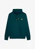 Sweat-shirt épais avec détails en PU, bonprix