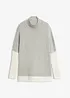 Loose-Fit Pullover mit seitlichem Schlitz aus Baumwoll-Mix, bonprix
