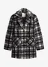 Manteau court à carreaux, bonprix