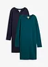 Jerseykleid aus Baumwolle mit Stretch (2er Pack), bonprix
