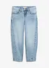 Jean barrel taille mi-haute, cropped, bonprix