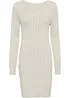 Robe en maille à motif torsadé, bonprix