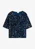 Pailletten-Shirt aus softem Samt, bonprix