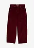 Pantalon Barrel en velours de coton côtelé, bonprix