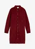 Robe chemise en velours de coton côtelé extensible, bonprix