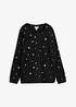 T-shirt coton imprimé, manches longues, bonprix