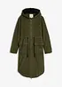 Manteau en velours côtelé 100% coton avec capuche doublée sherpa, bonprix