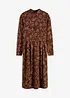 Robe en jersey avec imprimé, manches longues, bonprix