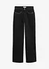 Wide-Leg-Jeans, High Waist mit Nietenbesatz, bonprix
