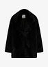 Oversized Fellimitat-Jacke, bonprix