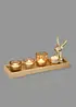 Porte-bougie chauffe-plat sur plateau (ens. 5 pces), bonprix
