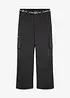 Pantalon de ski imperméable à poches cargo, doublure polaire, bonprix