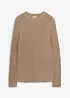 Pull en fine maille côtelée Slim Fit, bonprix