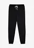 Pantalon de jogging à détails contrastants, 100% coton, bonprix