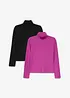 Deux T-shirts manches longues thermiques, bonprix
