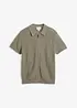 Gestricktes Poloshirt aus reiner Baumwolle, bonprix