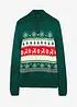 Norweger-Pullover mit Stehkragen, bonprix