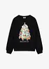 Sweat-shirt de Noël en coton doux, bonprix