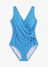 Maillot 1 pièce sculptant avec lien à nouer, maintien léger, bonprix