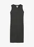 Rippkleid mit seitlichen Schlitzen aus Viskose-Mix, bonprix