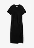 Robe T-shirt en matière texturée, bonprix