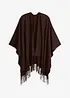 Poncho mit Fransen, bonprix