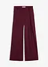 Pantalon large à pinces, fluide, bonprix