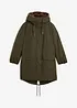 Manteau technique déperlant avec doublure en peluche léopard, bonprix