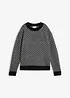 Grobstrick-Pullover mit Jacquardmuster, bonprix