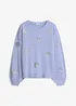 Pull avec flocons de neige en sequins, bonprix