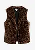 Gilet sans manches en peluche, bonprix