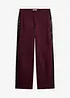Pantalon en coton mélangé extensible avec galon, bonprix