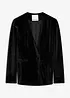 Blazer aus Samt mit Glitzer-Knopf, bonprix