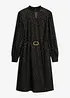 Chiffonkleid mit elegantem Gürtel, bonprix