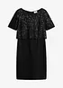 Kleid aus Punto di Roma mit Pailletten, bonprix