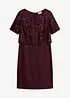 Kleid aus Punto di Roma mit Pailletten, bonprix