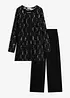Top mit Spitzenjacke und Hose (3-tlg. Set), bonprix