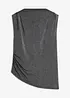 Shirt mit Zipfelsaum und Glitzer, bonprix