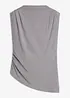 Shirt mit Zipfelsaum und Glitzer, bonprix