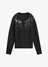 Gilet en maille avec sequins sur le haut devant, bonprix